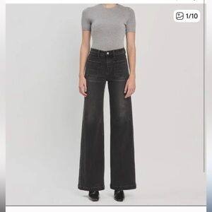Olivia Wide Leg Black Jeans